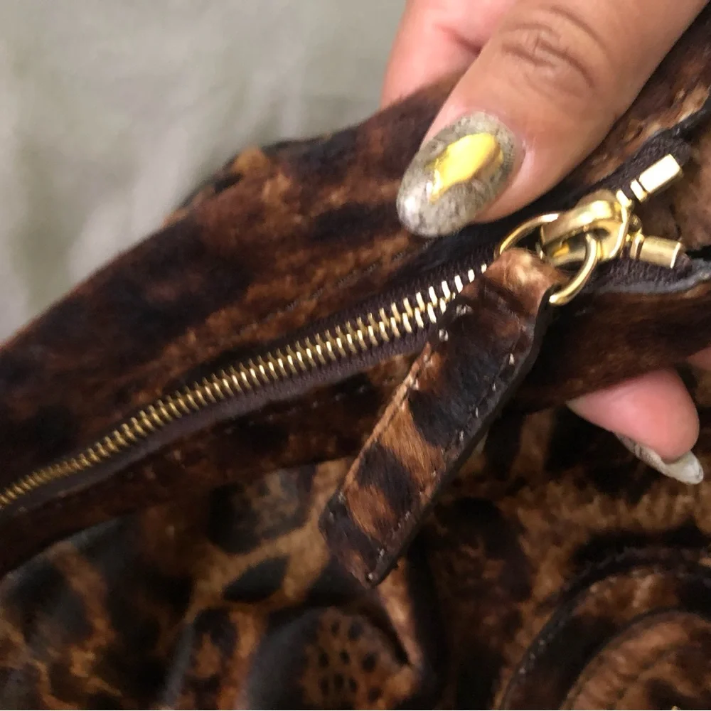 Rare Givenchy Nightingale Medium Leopard Print Calf Hair Ponyhair Handbag - Picture 15 of 15